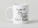 A Cup of Tea and a Chapter Away From Reality Mug